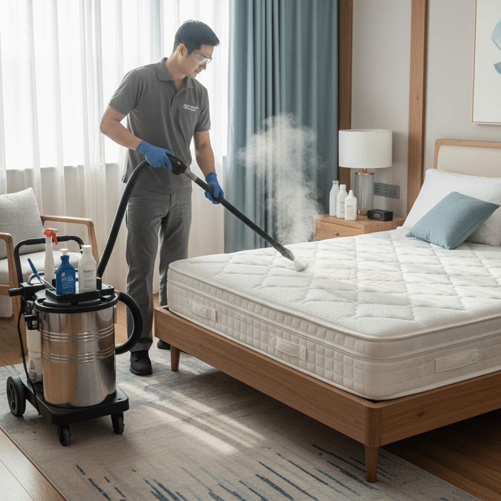 Microscopic view of dust mites