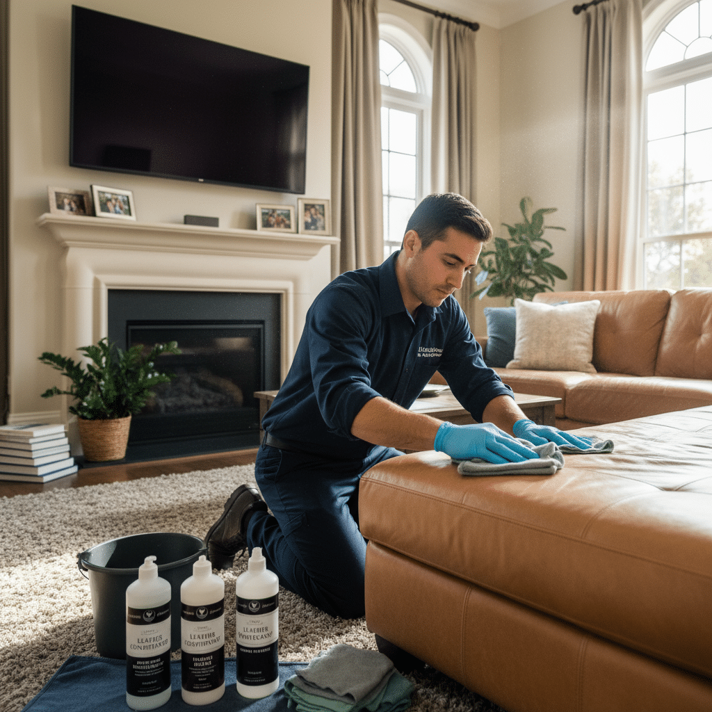 Leather cleaning supplies